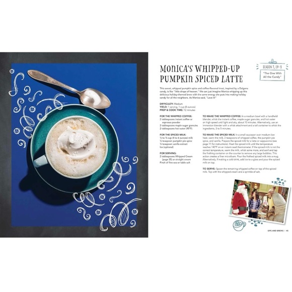 FRIENDS THE TELEVISION SERIES CENTRAL PERK official cookbook HARDCOVER - Picture 4 of 8